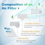 AmazEden 16x25x1 MERV 8 Air Filter 4-Pack