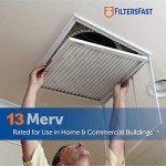 18x25x2 Pleated Air Filter Merv 13, 6 Pack