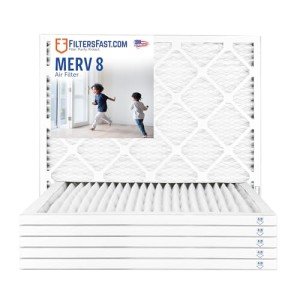 25x25x1 MERV 8 Air Filters - 6 Pack