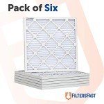 25x25x1 MERV 8 Air Filters - 6 Pack