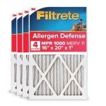 Filtrete 16x20x1 MERV 11 Air Filter, 4-Pack
