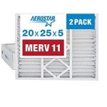 Aerostar 20x25x5 MERV 11 Pleated Air Filters
