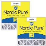 Nordic Pure MERV 10 20x20x5 Air Filters 2 Pack