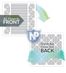 Nordic Pure MERV 10 20x20x5 Air Filters 2 Pack