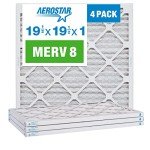 Aerostar MERV 8 Pleated HVAC Filters - 4 Pack