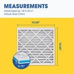 Aerostar MERV 8 Pleated HVAC Filters - 4 Pack