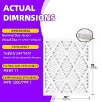 MERV 11 Pleated Air Filters 18x18x1 (6-Pack)