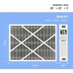 20x25x5 MERV 16 Carbon Air Filter (2 Pack)