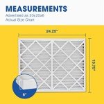 Aerostar 20x25x6 MERV 8 HVAC Air Filters