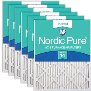 Nordic Pure MERV 14 Pleated Air Filters 6 Pack