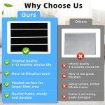 Znnam X8788 MERV 16 Carbon Air Filter 2-Pack