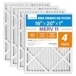 LotFancy 16x20x1 MERV 11 Air Filters (4-Pack)