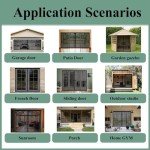 Retractable Magnetic Garage Door Screen 14x9ft