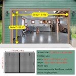Retractable Magnetic Garage Door Screen 14x9ft