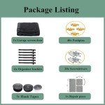 Retractable Magnetic Garage Door Screen 14x9ft