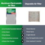 MAXTBEE Reusable Electrostatic Air Filter MERV 8