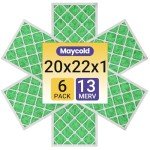 Maycold 20x22x1 MERV 13 Air Filters (6-Pack)