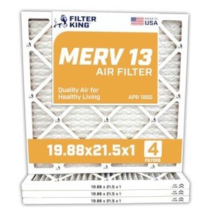Filter King MERV 13 Air Filters - 4 Pack
