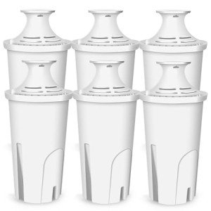 6-Pack Water Filter for Brita Pitchers & Dispensers