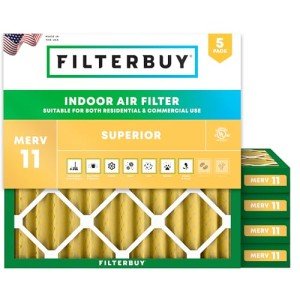25x25x2 MERV 11 Allergen Defense Air Filters (5-Pack)