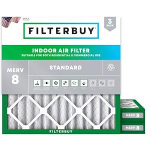 18x18 MERV 8 Dust Defense Air Filters - 3-Pack