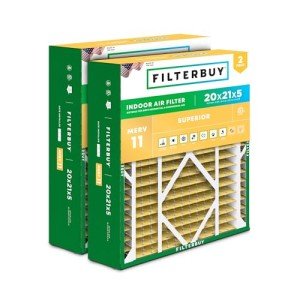 Filterbuy 20x21x5 MERV 11 Air Filters (3-Pack)