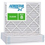 Aerostar 21.5x21.5x1 MERV 8 Pleated Filters - 4 Pack