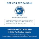 AQUA CREST Refrigerator Water Filter Replacement Set
