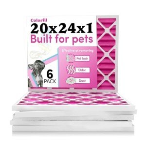 Colorfil 20x24x1 Color Changing Air Filters (6-Pack)
