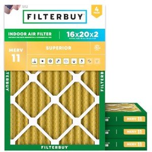 16x20x2 MERV 11 Pleated Air Filters (4-Pack)
