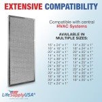 LifeSupplyUSA 14x30x1 MERV 8 Washable Air Filter