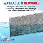 LifeSupplyUSA 14x30x1 MERV 8 Washable Air Filter