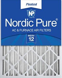 Nordic Pure Merv 12 Air Filter, 24x24x4