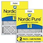 Nordic Pure 16x25x5 MERV 10 Air Filters 2-Pack