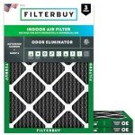 22x24x1 MERV 8 Odor Eliminator Air Filters (3-Pack)