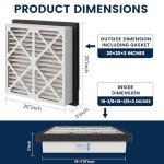 20x20x3 MERV-13 Pleated Air Filters - 2 Pack
