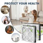 20x20x3 MERV-13 Pleated Air Filters - 2 Pack