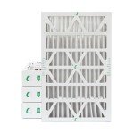 Glasfloss 16x25x4 MERV 10 Pleated Air Filters - 4 Pack