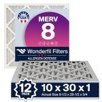 MERV 8 Air Filter 10x30x1 (12-Pack)