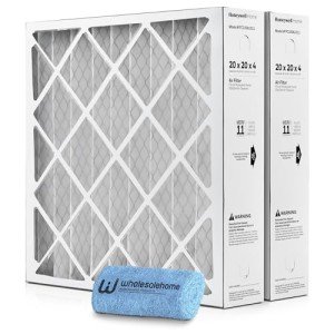 Honeywell 20x20x4 MERV 11 Air Filters, 2-Pack