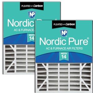 Nordic Pure MERV 14 Plus Carbon AC Filter 2-Pack