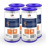 Aquaboon 1 Micron Pleated Whole House Filter 4-Pack