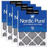 Nordic Pure 16x16 MERV 12 Air Filters 4 Pack