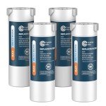 Crystala XWF Water Filters for GE Refrigerators - 4 Pack