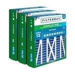 MERV 13 Air Filters 21x23.5x5 - 3-Pack