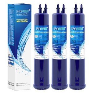 ICEPURE Refrigerator Water Filter 3-Pack Replacement