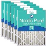 Nordic Pure MERV 14 Pleated Air Filters 6 Pack