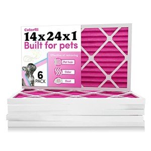 Colorfil 14x24x1 Air Filter 6-Pack - Odor Reducing