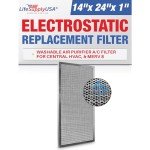14x24x1 Washable Electrostatic Air Filter - MERV 8