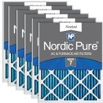 Nordic Pure 14x14x1 MERV 7 Air Filters - 6 Pack